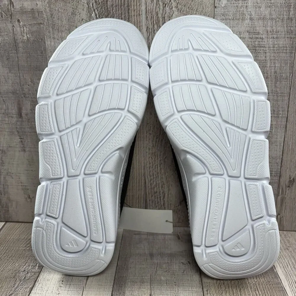 Adidas Cloudfoam Flex Women's Size 6.5 Wide Running Shoes Athletic Black White